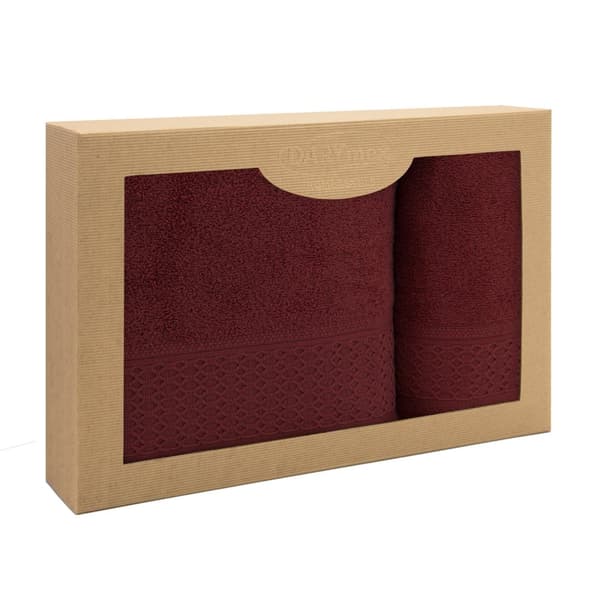 Pyyhe D Puuvilla 100% Solano Bordeaux (P) 50x90+70x140 setti.