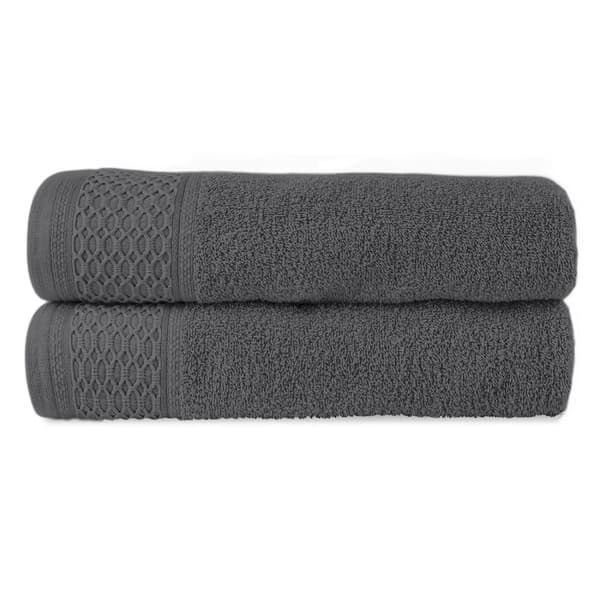 Handduk D Bomull 100% Solano Mörkgrå (P) 50x90+70x140 set.