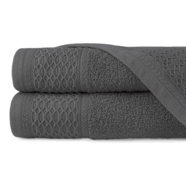 Handduk D Bomull 100% Solano Mörkgrå (P) 50x90+70x140 set.