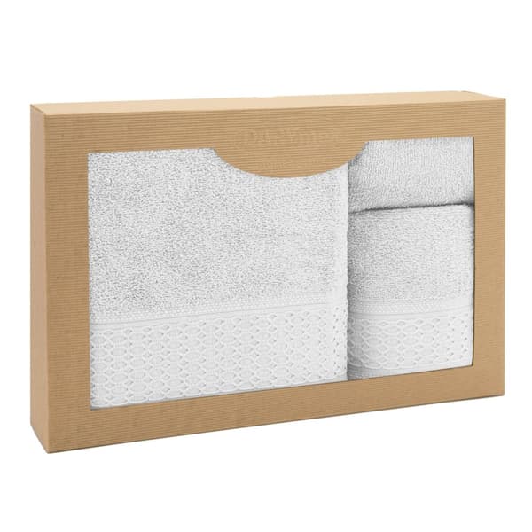 Håndklæde D Bomuld 100% Solano Hvid (P) 30x50+50x90+70x140 sæt.