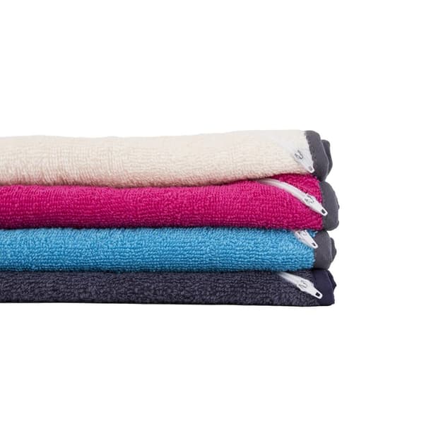 Sportshåndklæde med lomme 30x110 fuchsia