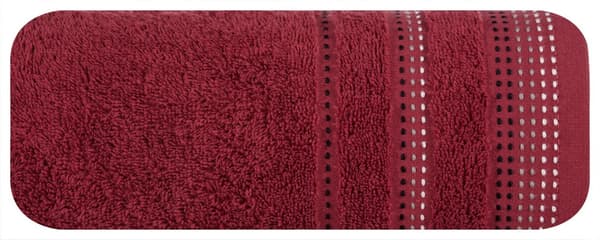 Pola handduk 70x140 20 vinröd frotté 500 g/m2 Eurofirany