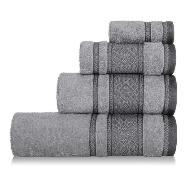 Panamahandduk 70x140 grå frotté 500g/m2