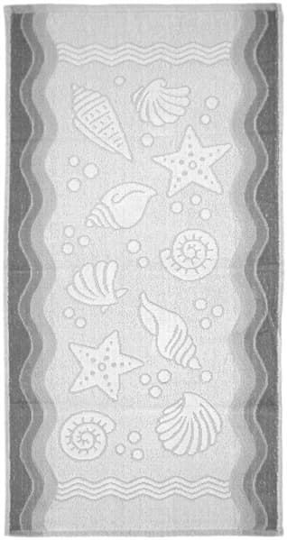 Flora Ocean handduk 70x140 grå bomullsfrotté 380 g/m2 Greno