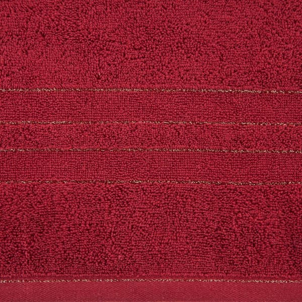 Galahåndklæde 70x140 bordeaux dekoreret med skinnende tråd 500 g/m2 Eurofirany