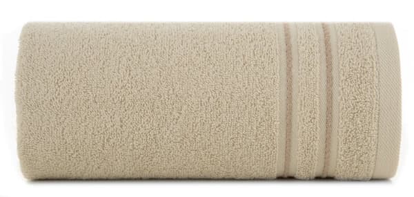 Emina håndklæde 70x140 beige dekoreret med en syet kant 500 g/m2 Eurofirany
