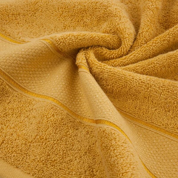 Liana handduk 70x140 senap med blank tråd 500 g/m2 Eurofirany