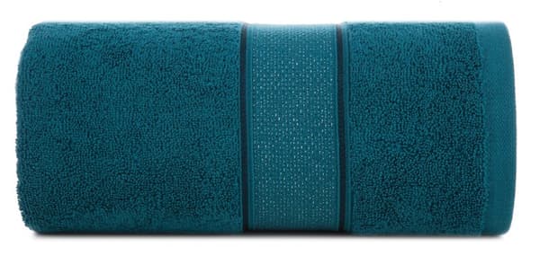 Liana handduk 70x140 turkos med blank tråd 500 g/m2 Eurofirany