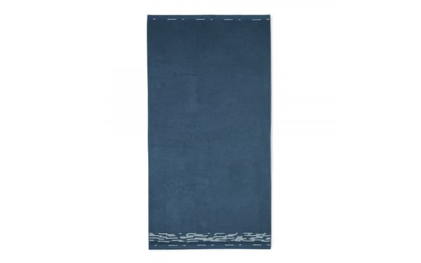 Grafik håndklæde 70x140 indigo blå 450 g/m2