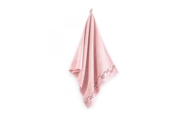 Grafik håndklæde 70x140 pink nellike 450 g/m2