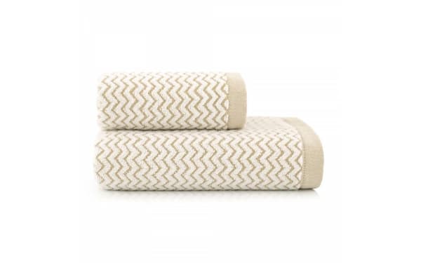 Lahti pyyhe 70x140 beige siksak 500 g/m2 Zwoltex 23