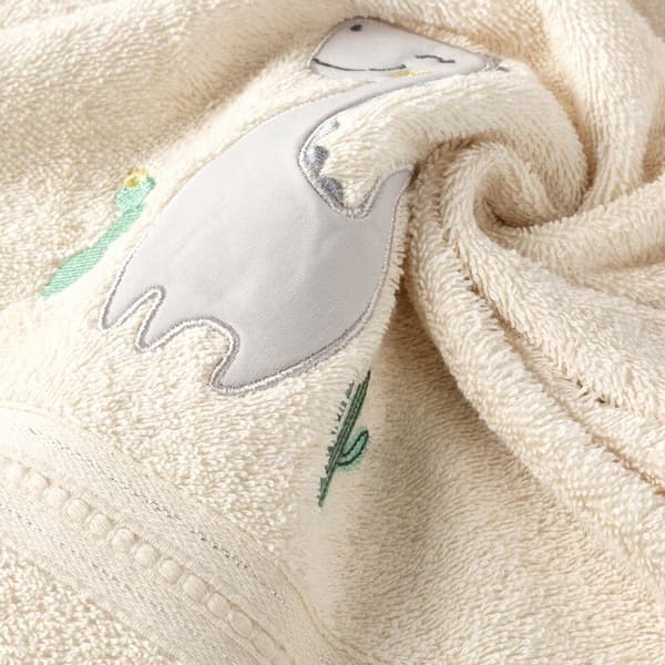 Børnehåndklæde 50x90 Baby 40 creme dinosaur 450g/m2 Eurofirany