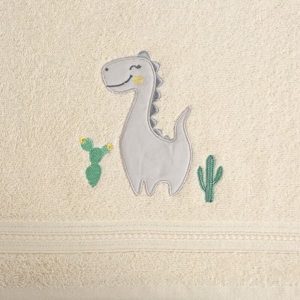Børnehåndklæde 50x90 Baby 40 creme dinosaur 450g/m2 Eurofirany