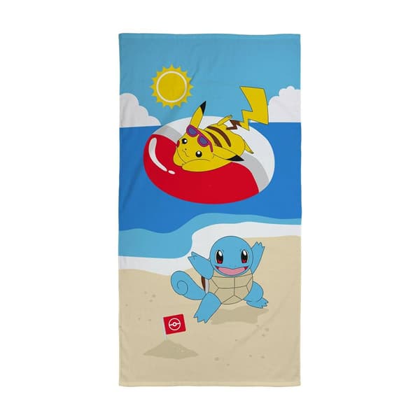Strandhandduk 70x140 Halantex Pokemon på stranden