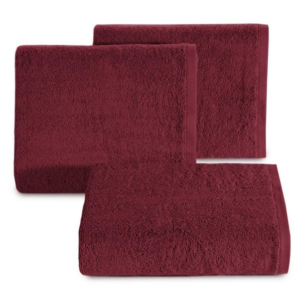 Glat håndklæde 2 100x150 bordeaux 36 500g/m2 Eurofirany