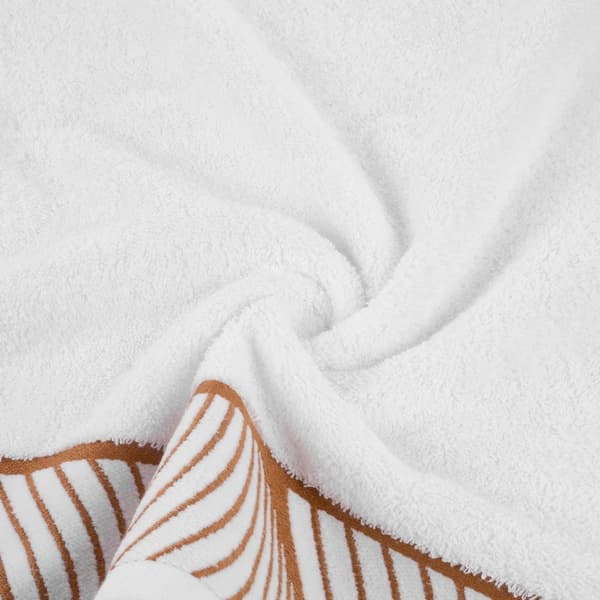 Håndklæde 50x90 Blanca 3 hvide blade 500g/2 frotté Limited Collection Eurofirany