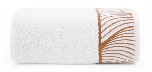 Håndklæde 70x140 Blanka 3 hvide blade 500g/2 frotté Limited Collection Eurofirany