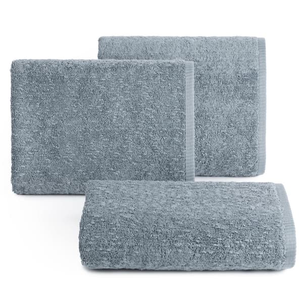 Palermo håndklæde 70x140 blå frotté med boucle effekt 530 g/m2 Terra Collection Eurofirany