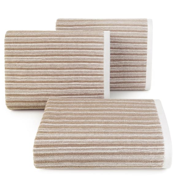 Sevilla håndklæde 70x140 cremebeige frotté med genbrugstråd 480 g/m2 Terra Collection Eurofirany