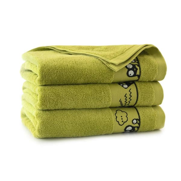 Handduk 70x130 Oczaki Limonka-K40-5556 barnhandduk i grön frotté i bomull
