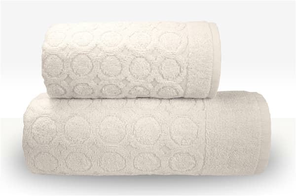 Pepe håndklæde 70x140 creme præget 450g/m2 Greno