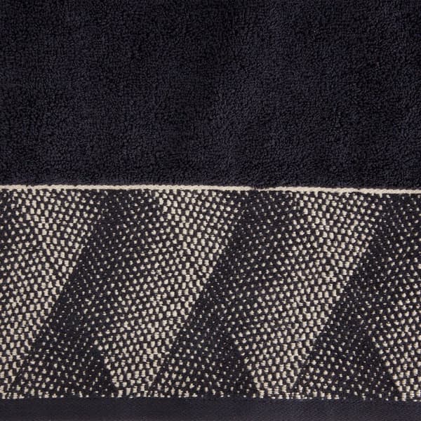 Håndklæde 70x140 Victoria 12 sort guld geometri 500g/2 frotté Limited Collection Eurofirany