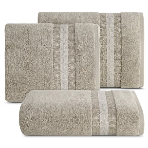 Håndklæde 50x90 Malika beige frotté 500g/m2 Eurofirany