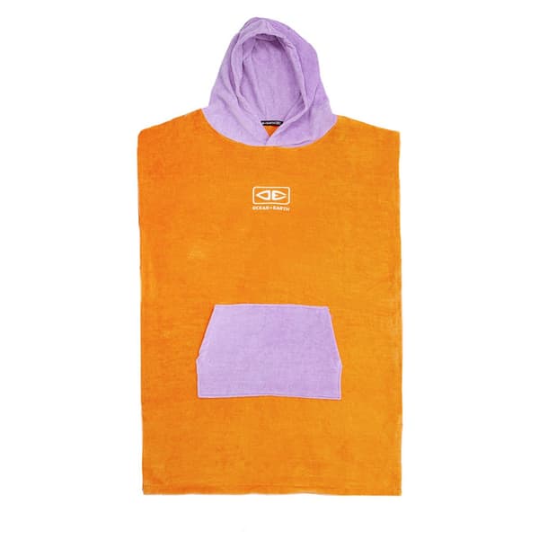 Ocean & Earth Hupullinen Youth Poncho Oranssi