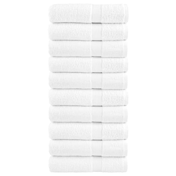håndklæder SOLUND 10 stk. Premium 50x100 cm 600 g/m2 hvid