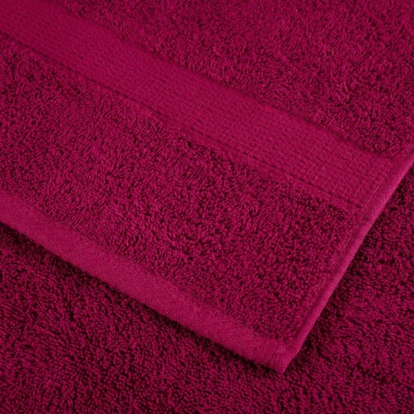 Premium handdukar SOLUND 10 st vinröd 100x200cm 600gsm