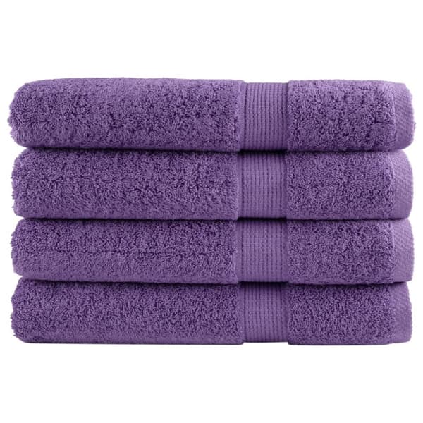 håndklæder SOLUND 4 stk. Premium 100x200 cm 600 g/m2 lilla