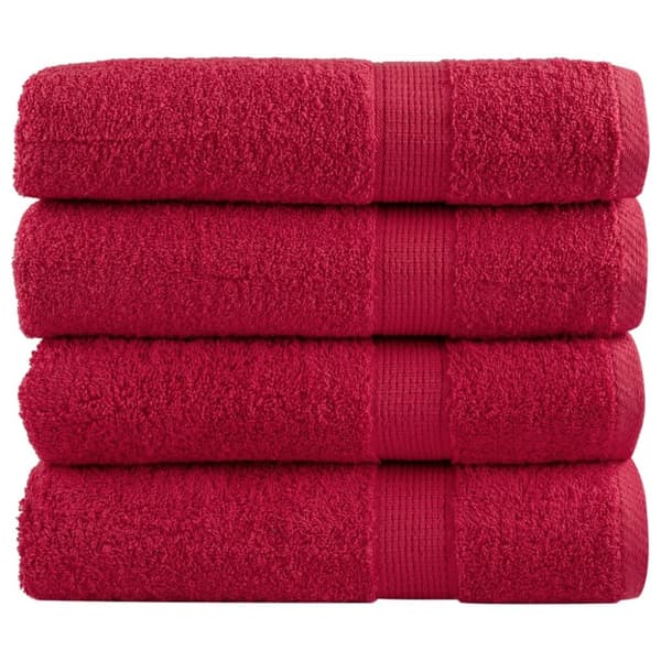 badehåndklæder SOLUND 4 stk. Premium 100x150 cm 600 g/m2 grøn