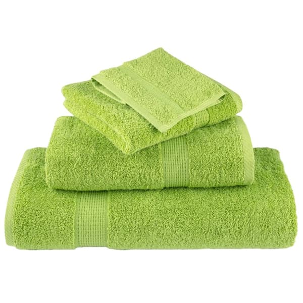 badehåndklæder SOLUND 4 stk. Premium 100x150 cm 600 g/m2 grøn