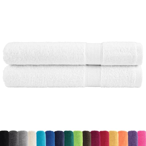 Premium Pyyhkeet SOLUND 2 kpl valk. 80x200 cm 600 gsm