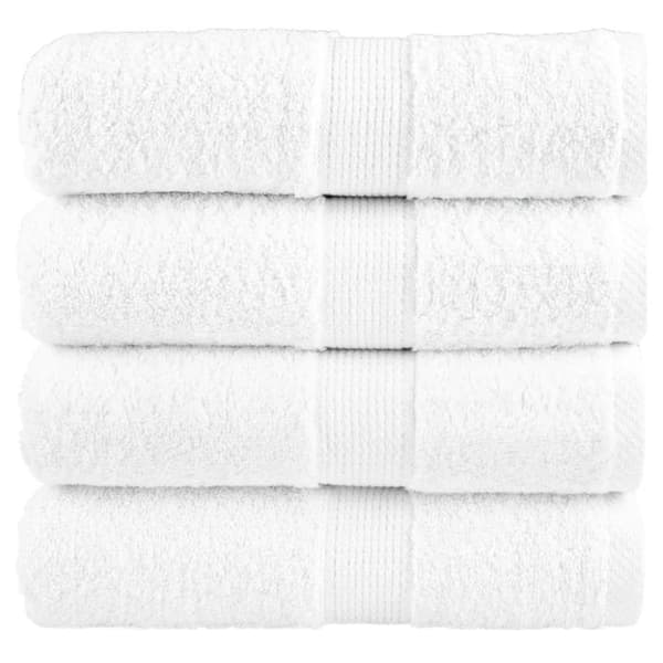 gæstehåndklæder SOLUND 4 stk. Premium 30x50 cm 600 g/m2 hvid