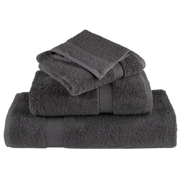 håndklæder SOLUND 2 stk. Premium 50x100 cm 600 g/m2 antracitgrå