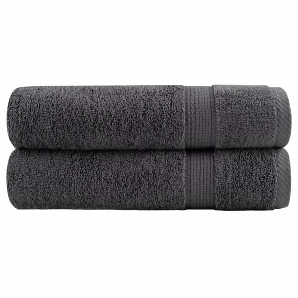 håndklæder SOLUND 2 stk. Premium 50x100 cm 600 g/m2 antracitgrå