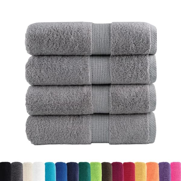 SOLUND premium pyyhkeet, 4 kpl, harmaa, 30x50 cm