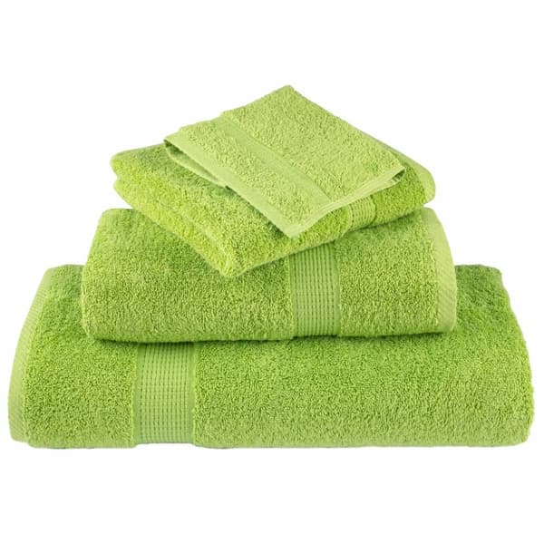 SOLUND premium-pyyhkeet, 4 kpl, vihreä, 50x100 cm, 600 g/cm²