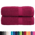 Pikkukuva 2 / 7: SOLUND premium-pyyhkeet, 2 kpl, viininpunainen, 30x30 cm, 600 g/cm²