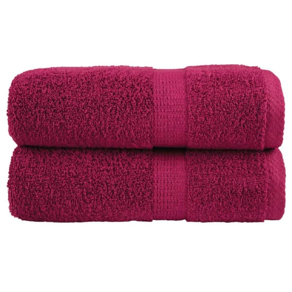 SOLUND premium-pyyhkeet, 2 kpl, viininpunainen, 30x30 cm, 600 g/cm²