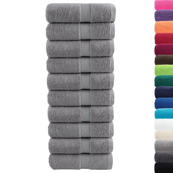 SOLUND premium-pyyhkeet, 10 kpl, harmaa, 30x50 cm