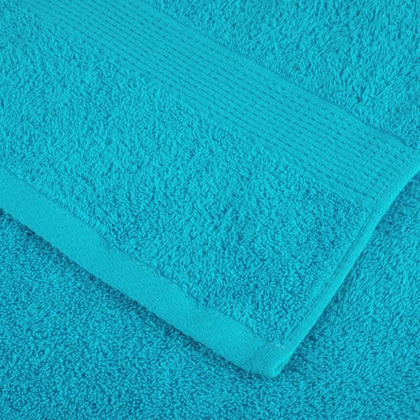 håndklæder 2 stk. Premium 50x100 cm 100 % bomuld turkis