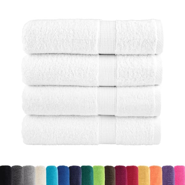 håndklæder SOLUND 4 stk. Premium 50x100 cm 600 g/m2 hvid