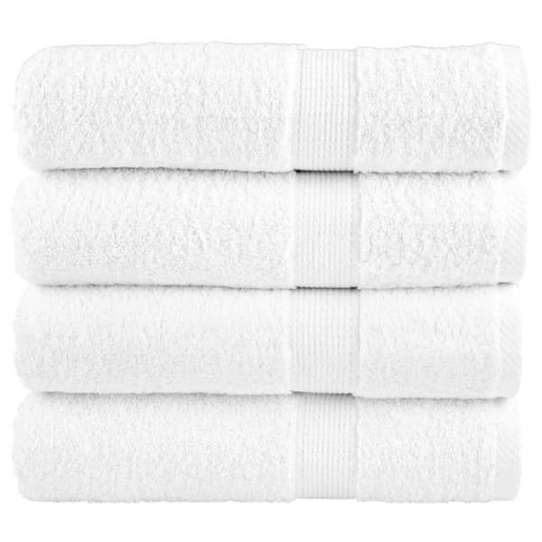 håndklæder SOLUND 4 stk. Premium 50x100 cm 600 g/m2 hvid