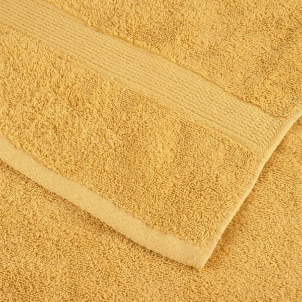 håndklæder SOLUND 4 stk. Premium 50x100 cm 600 g/m2 gylden