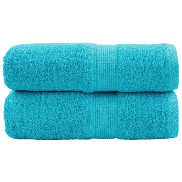 SOLUND premium pyyhkeet, 2 kpl, turkoosi, 30x30 cm