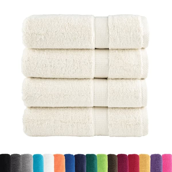 Premium handdukar SOLUND 4 st gräddvit 50x100 cm 600 gsm