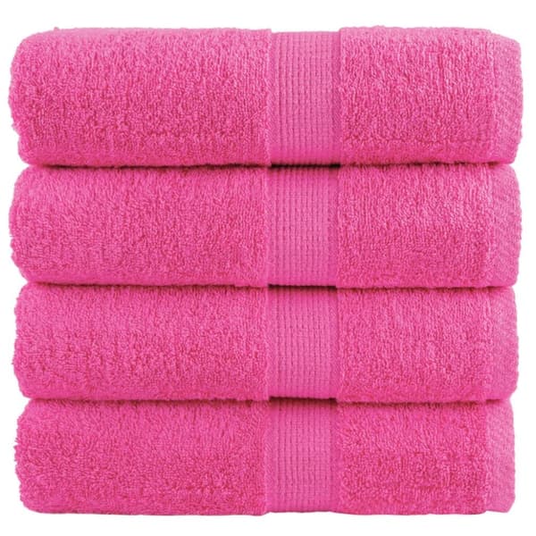 SOLUND premium-pyyhkeet, 4 kpl, pinkki, 30x50 cm, 600 g/cm²