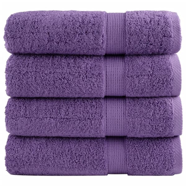 håndklæder SOLUND 4 stk. Premium 50x100 cm 600 g/m2 lilla